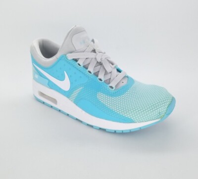 399 Nike Air Max Zero Essential Sneakers Platinum/White-Still Blue Size 6Y US
