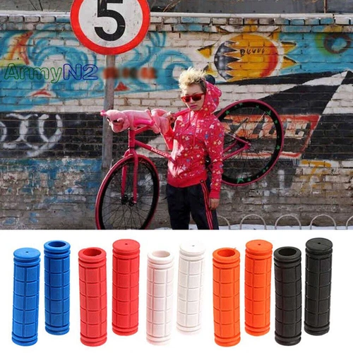 Mountain Bike Bicycle Cycling Handlebar Anti-Slip Rubber Hand Grips 10Color❥ - Picture 16 of 33