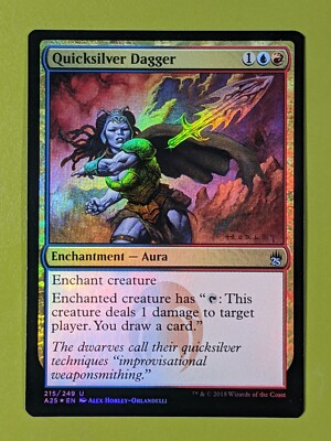 FOIL Quicksilver Dagger x1 Masters 25 1x MTG Magic the Gathering