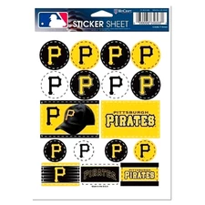 Pittsburgh Pirates Vinyl Die-Cut Sticker Set / Decal Sheet *Free Shipping