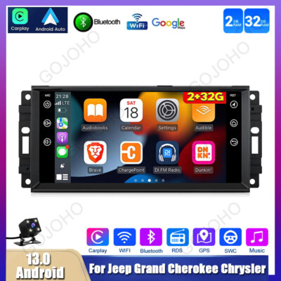 Car GPS Radio Navi Stereo For Jeep Grand Cherokee Dodge RAM Chrysler Carplay