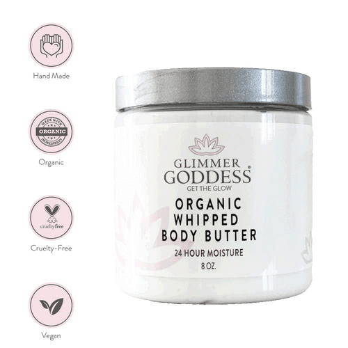 Rose Lavender Scent Organic Whipped Body Butter Vegan 24 Hr Hydration 8 oz - Picture 4 of 4