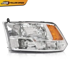 Fit For 2009-2018 Dodge Ram 1500 2500 3500 Chrome Headlights Driver Side Lamps 