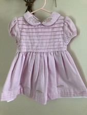 Vintage Rose Cottage Pleated Girls Pink Dress Size 3T
