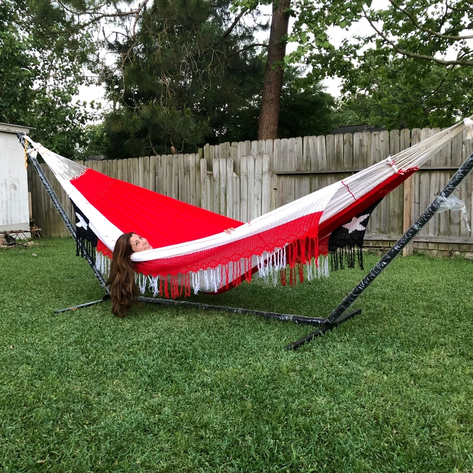 Ingalex - Hamaca exclusiva de alta calidad, para gente elegante - Bandera de América-rey Foto 2 de 4