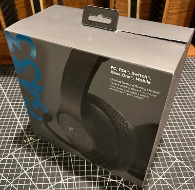 Logitech G433 7.1 Wired Surround Gaming Headset - Nice-Looks & Sounds Great IOB