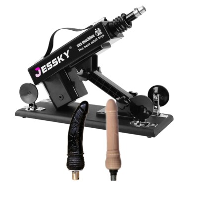 Women Automatic VIDEOS Sex Machine 2Pcs Big Realistic Dildo Black Dildo Sex  Toys | eBay