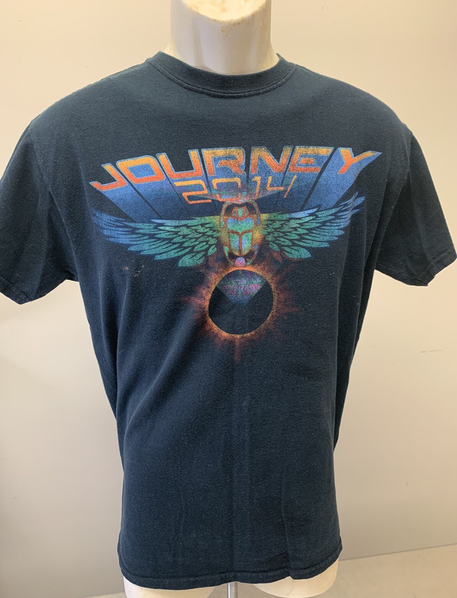 Journey 2014 Tour Mens Rock Band Concert T Shirt Graphic Front Tee