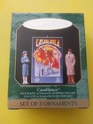 1997 Hallmark Keepsake Christmas Ornament Casablanca Set of 3 w/ Box Bogart