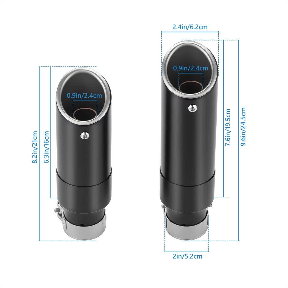 2X Exhaust Tail Muffler Pipes For Indian Scout Sixty Rogue Bobber 2015-2024 2025 Foto 4 de 4