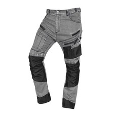 5906692015160 Spodnie robocze DENIM, wzmocnienia Oxford, szare, rozmiar XXL