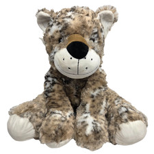 Snow Leopard Homerbest Soft Fuzzy 13" Sitting Plush Stuffed Animal cute