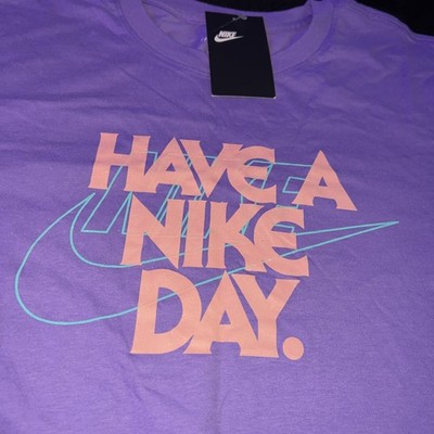 Nike  Have a Nice day   Tee Sz XL Purple.  