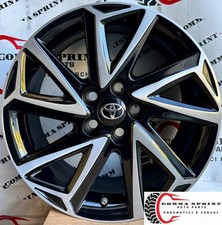 4 CERCHI IN LEGA ORIGINALI RAGGIO 16 TOYOTA YARIS NEW NERO LUCIDO SPAZZOLATO