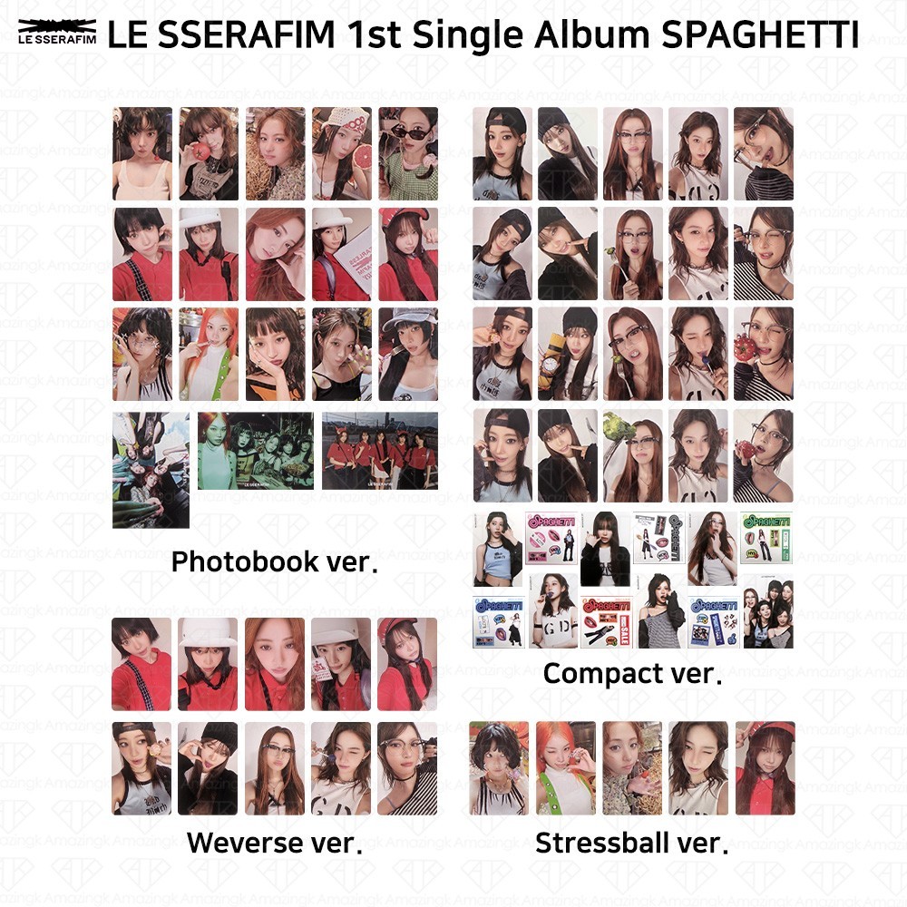 LE SSERAFIM 1st Single Album SPAGHETTI Official Photocard SAKURA