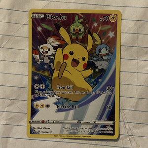 2020 pikachu pokemon card value SWSH Promo Holo #39 This attack does 30 damage for each heads They shouldnt have done this