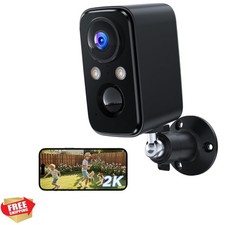 Portable Wireless CCTV Camera - 2K Resolution with Smart Alerts and 2-Way Audio