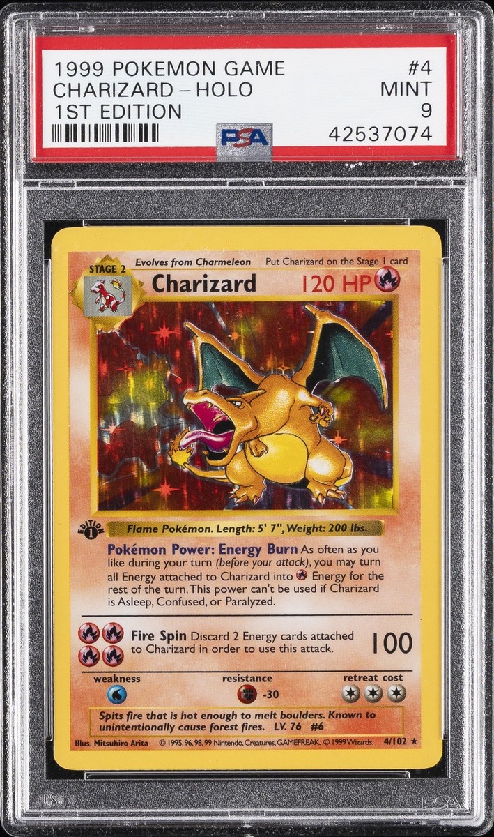 PSA2 1999 サンダー ホロ 1ST EDITION ポケモンカードゲーム 1999 POKEMON BASE SET 1ST EDITION #4 CHARIZARD-HOLO PSA 9 | eBay