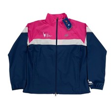 New Balance TCS New York City Marathon 2024 WOMENS Windbreaker Jacket Pink Blue