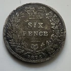 1875 Victoria Sixpence — photo from another recent sale