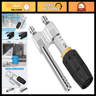 #ad #ad Adjustable Soft Wash Nozzle 2 in 1 Shooter Tip M5 Long Reach for Pressure Washer $80.09