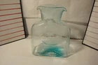 Blenko Glass Seaspray water bottle 384 good used condition