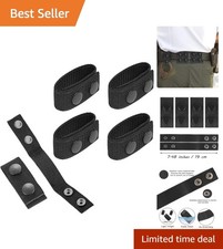 Belt Keeper Buckle Belt Keep Security Stay Holder with Double Snaps Tactical ...