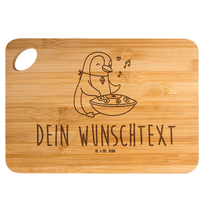 Holzbrett Mit Gravur Pinguin Handpan - Personalisierte Geschenke Stahltrommel
