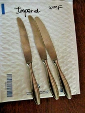 *RARE 3 WMF IMPERIAL Cromargan Germany Stainless Steel Dinner Knives