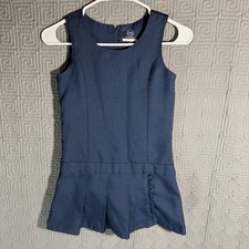 Wonder Nation Uniform Dress Girls 7 Navy Blue Sleeveless Uniform