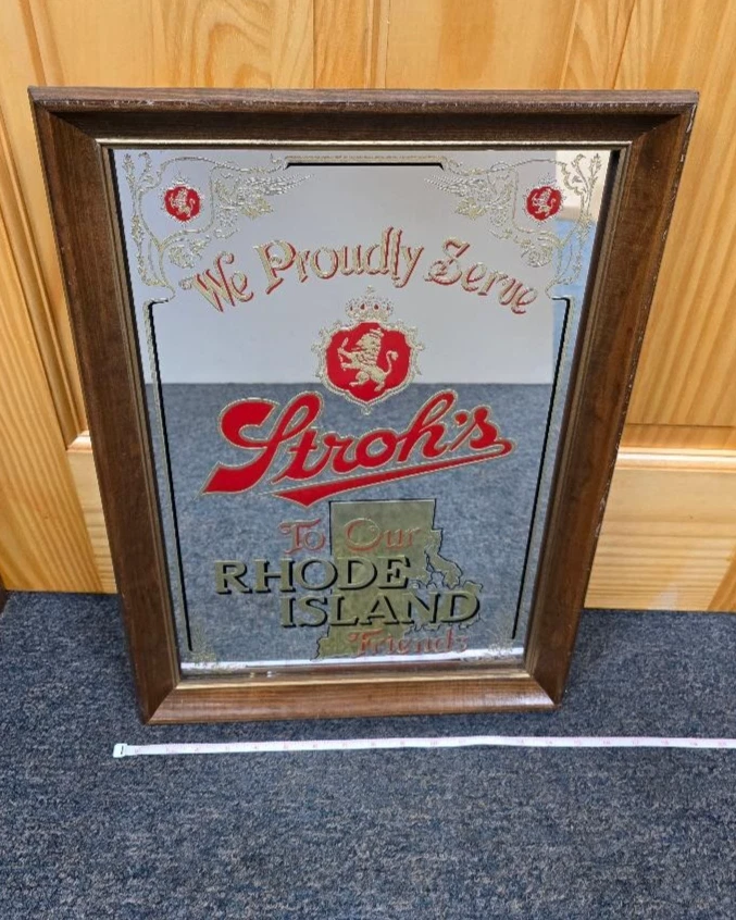 Strohs Beer Sign Mirror for sale | eBay