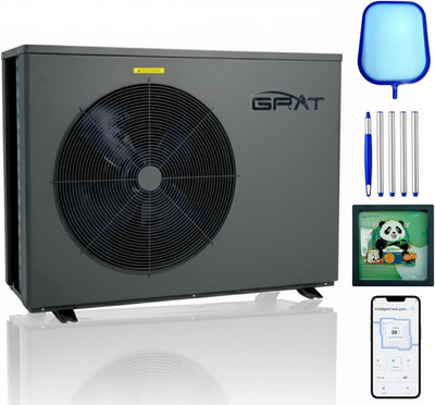Full Inverter Heat Pump for Hot Tub and Bath, 75000 BTU Electric Swimming Pool H