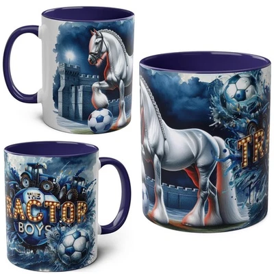 HAYBOWPODGE Ipswich Town Fan Mug, The Tractor Boys Football Gift, Birthday or Christmas Gift