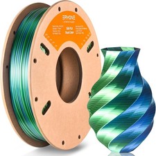 Silk Dual Color PLA Filament 3D Printer 1.75mm /- 0.03mm, Bicolor Filame