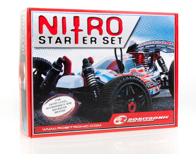 Komplett-Set Robitronic Starter für Nitro RC Autos inkl. Akku & Ladegerät