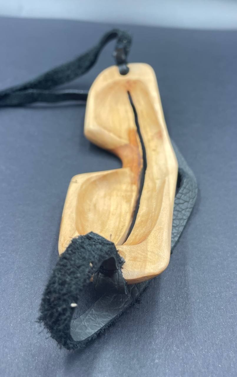 Handmade Replica of Inuit Yupik Eskimo Snow Goggles – Wooden Collectible Art