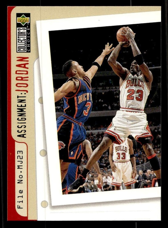 1996-97 Collector's Choice #364 John Starks NY Knicks Assignment Jordan MINT