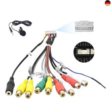 Hikity RCA Adapter Kabel de 20 Polig Stecker Stereo Audio/Video Car Audio RCA