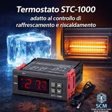 Termostato Digitale Regolatore Temperatura LCD  STC-1000 STC 1000 220V termo