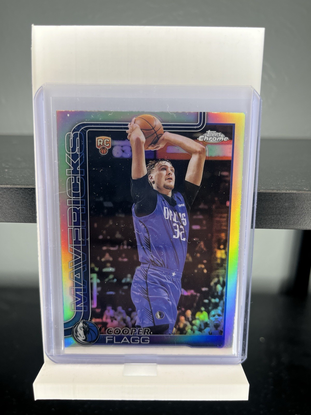 2025-2026 Topps Chrome Cooper Flagg Silver Refractor Rookie RC #251 Mavericks