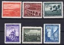 Laibach Ex 45/60 sechs Werte aus SATZ tadellos ** MNH POSTFRISCH (81579