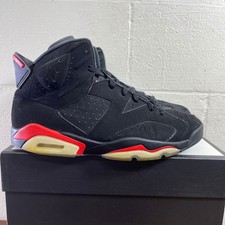 Nike Air Jordan 6 Retro 2018 384664-060 Nero Infrarossi Scarpe da Basket Uomo 13