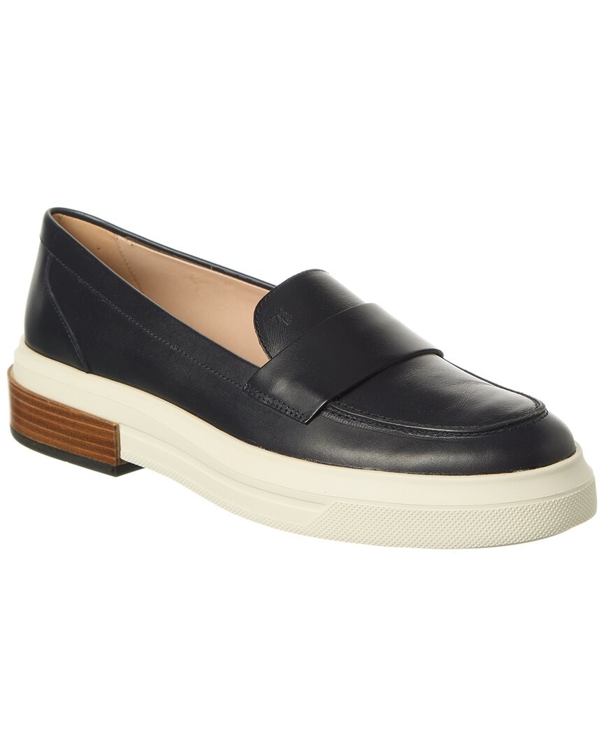 Tod S Leather Loafer Womens Black 34 28190₽