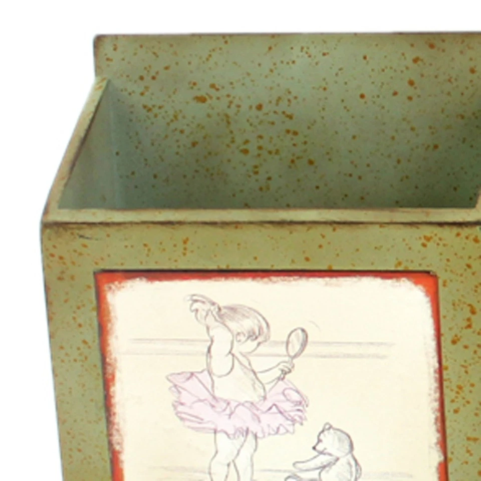 12" X 36" Green Wood Wall Decor Foto 4 de 4