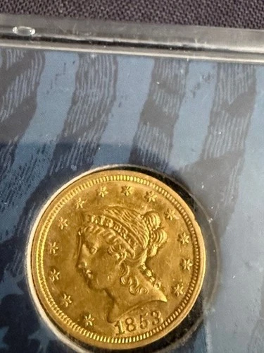 1853 $2.50 US Gold Liberty Head Quarter Eagle NOT GRADED BUT SHARP COIN