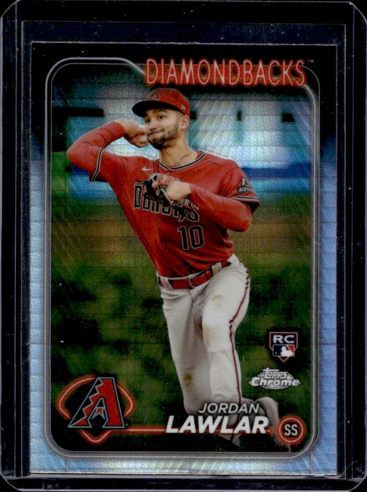 2024 Topps Chrome Jordan Lawlar RC Prism Refractor Rookie #229 Diamondbacks