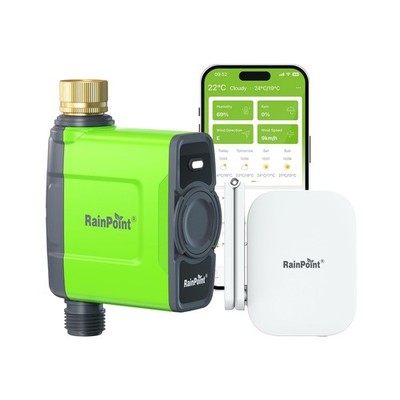 RAINPOINT WiFi Water Timer for Garden Hose, Brass Inlet WiFi Sprink... Fast Ship
