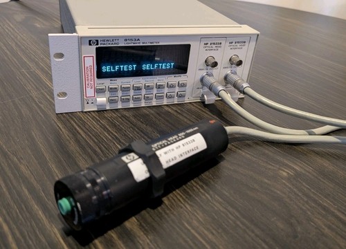 HP 8153A Lightwave Multimeter + Two 81533B Optical Head Interface+ 2 Power Heads