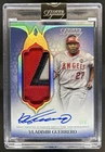 2025 Topps Dynasty Vladimir Guerrero Patch Auto B Design Silver #/5 Angels