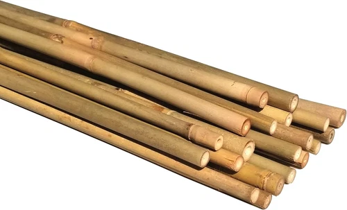 20 Count Natural Bamboo Poles Garden Plant Support Stakes,16 Inch long